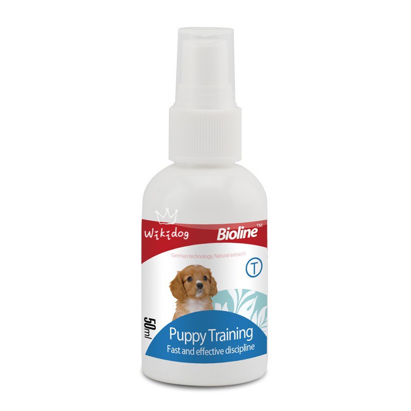 [Wikidog]Bioline Puppy Training Potty Spray Inducer 50ml Shopee