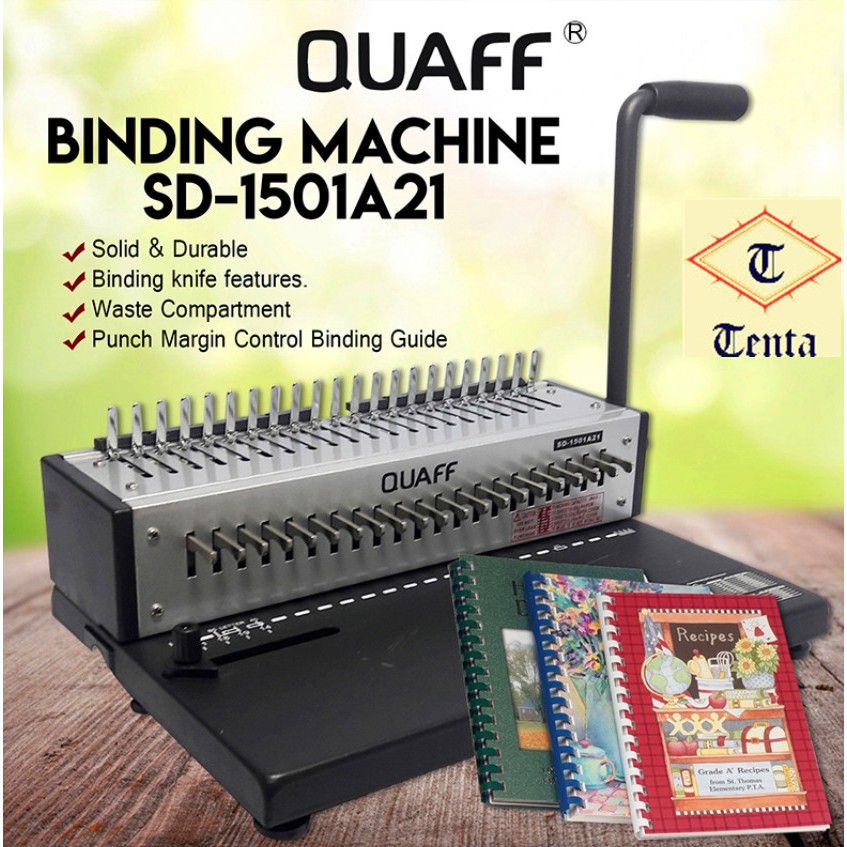 QUAFF Ring Binding Machine A4 (SD1501 A21) A4 Size Shopee Philippines
