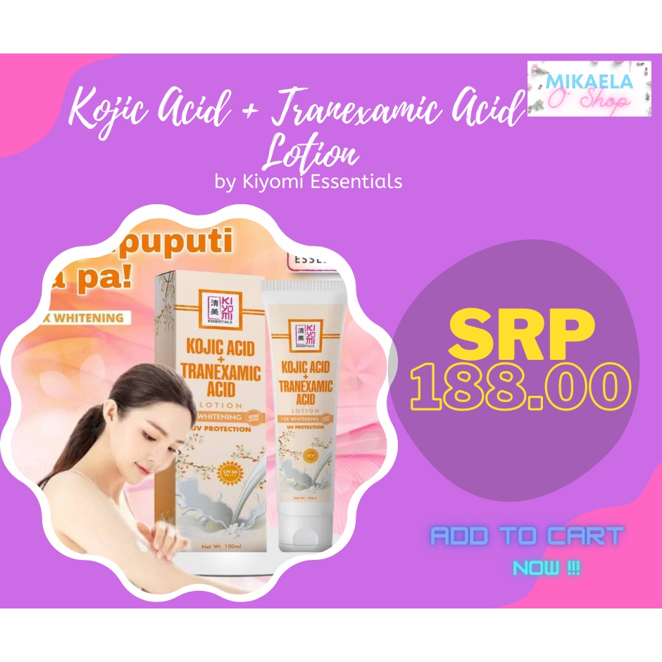 Kiyomi Essentials Kojic Acid with Tranexamic Acid Lotion SPF 60