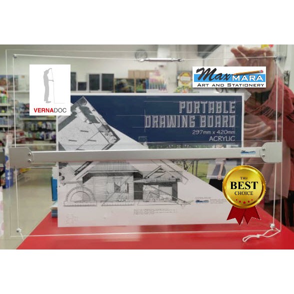 (MAXMARA Art & Stationery) Vernadoc Acrylic Drafting Drawing Board