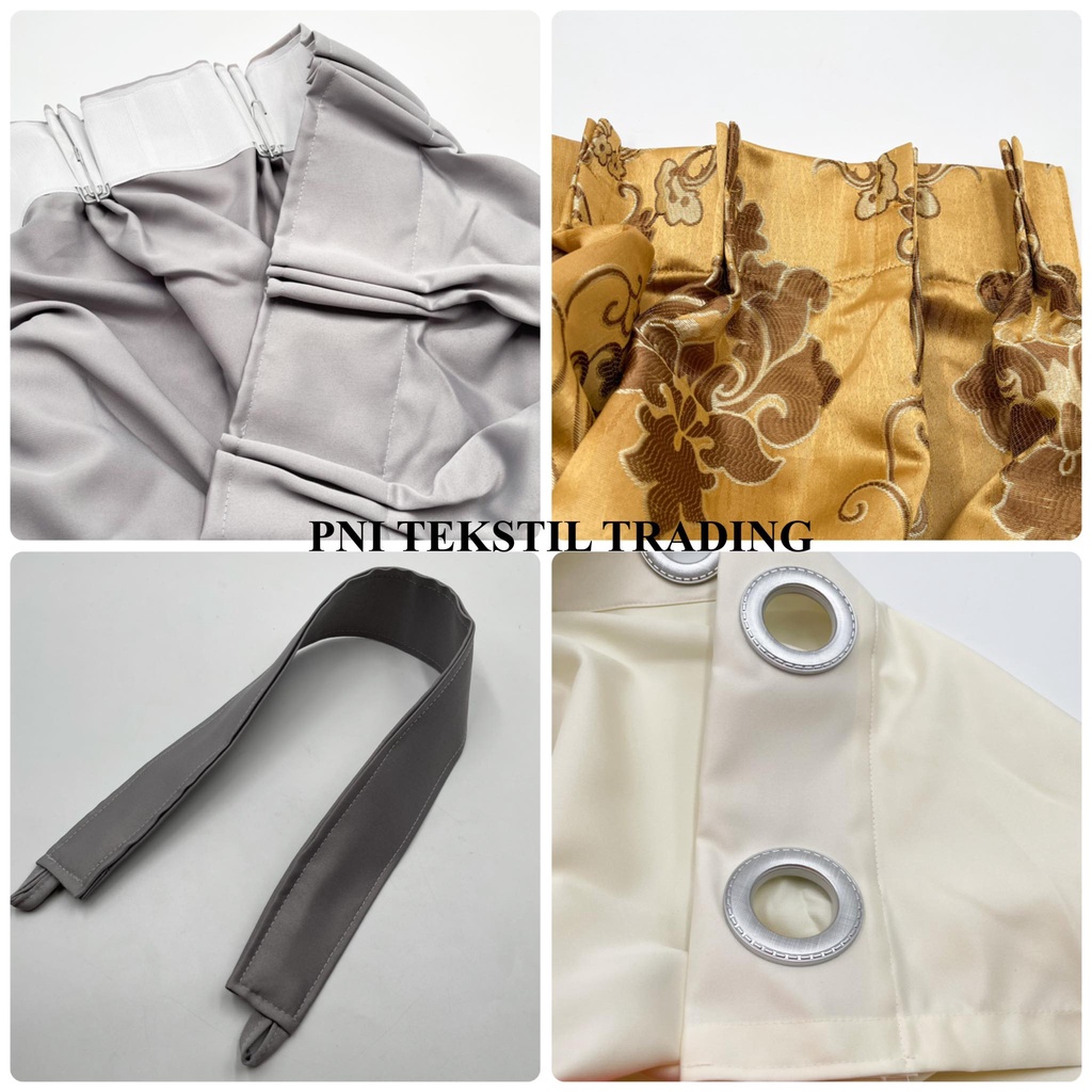 Custom Made Curtain in French Pleat & Eyelet Ring (Langsir Tingkap