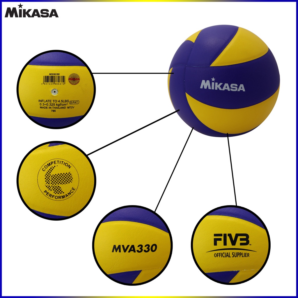 Original Mikasa MVA 330 Volleyball / Voley Mikasa MVA330 Shopee