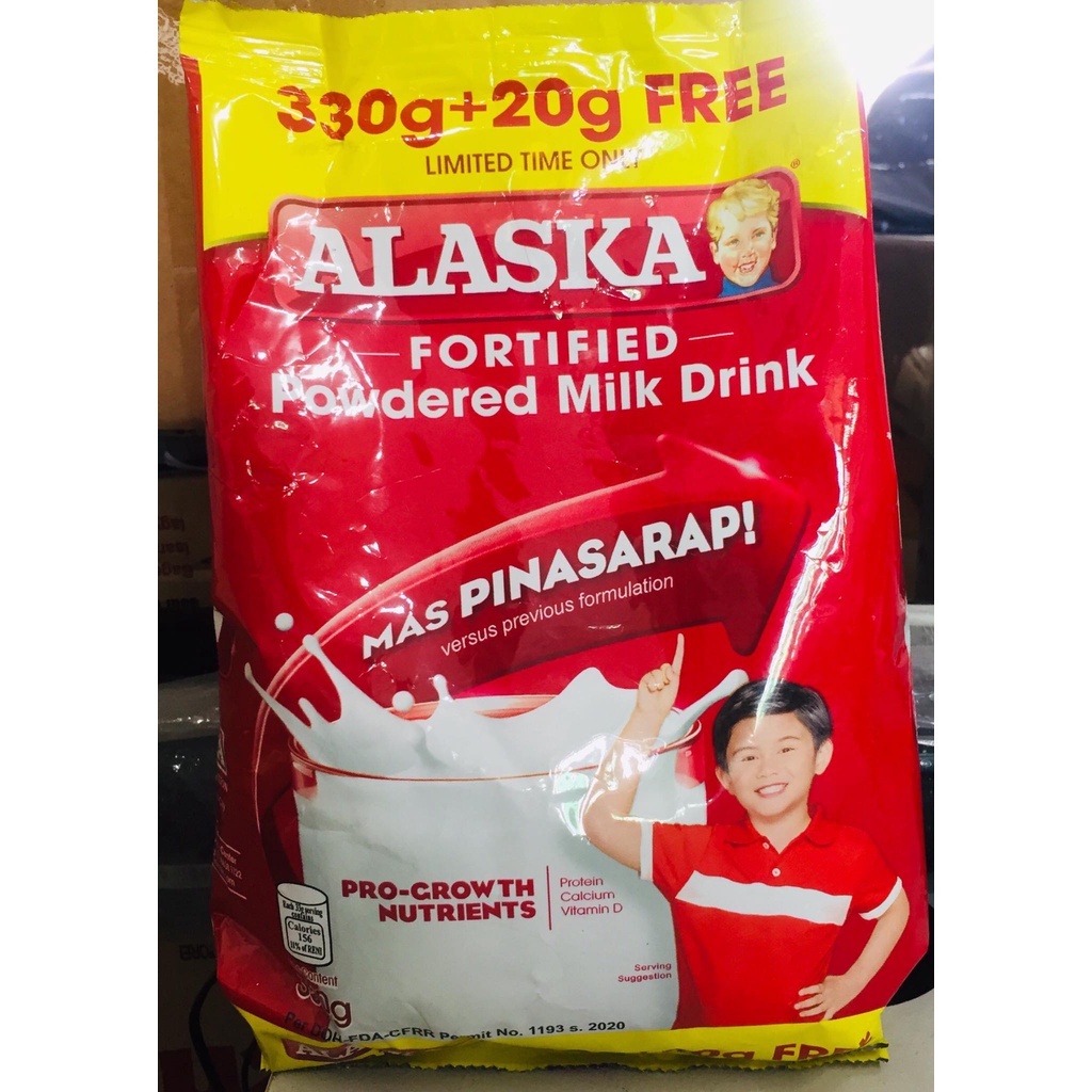 ALASKA FORTIFIED POWDER MILK DRINK (330g) Shopee Philippines