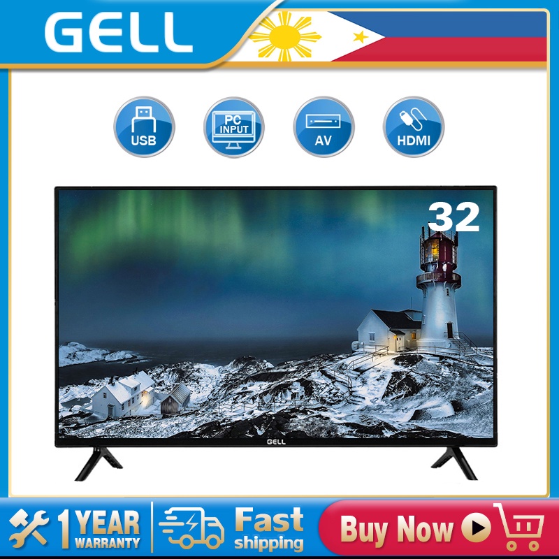 GELL 32 INCH/42INCH/43inches LED TV flat screen on sale Frameless Ultraslim Multiports