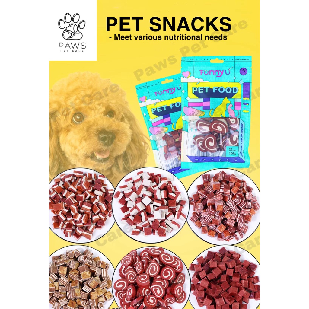 100g Pet Snack Pet Treat Dog Treat Chicken Cheese Cube Beef Cube Beef