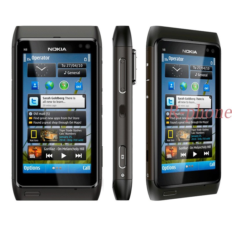 Nokia N8 Cell Phone Basic Phone Mobile Phone 3G WIFI GPS 12MP Camera 3