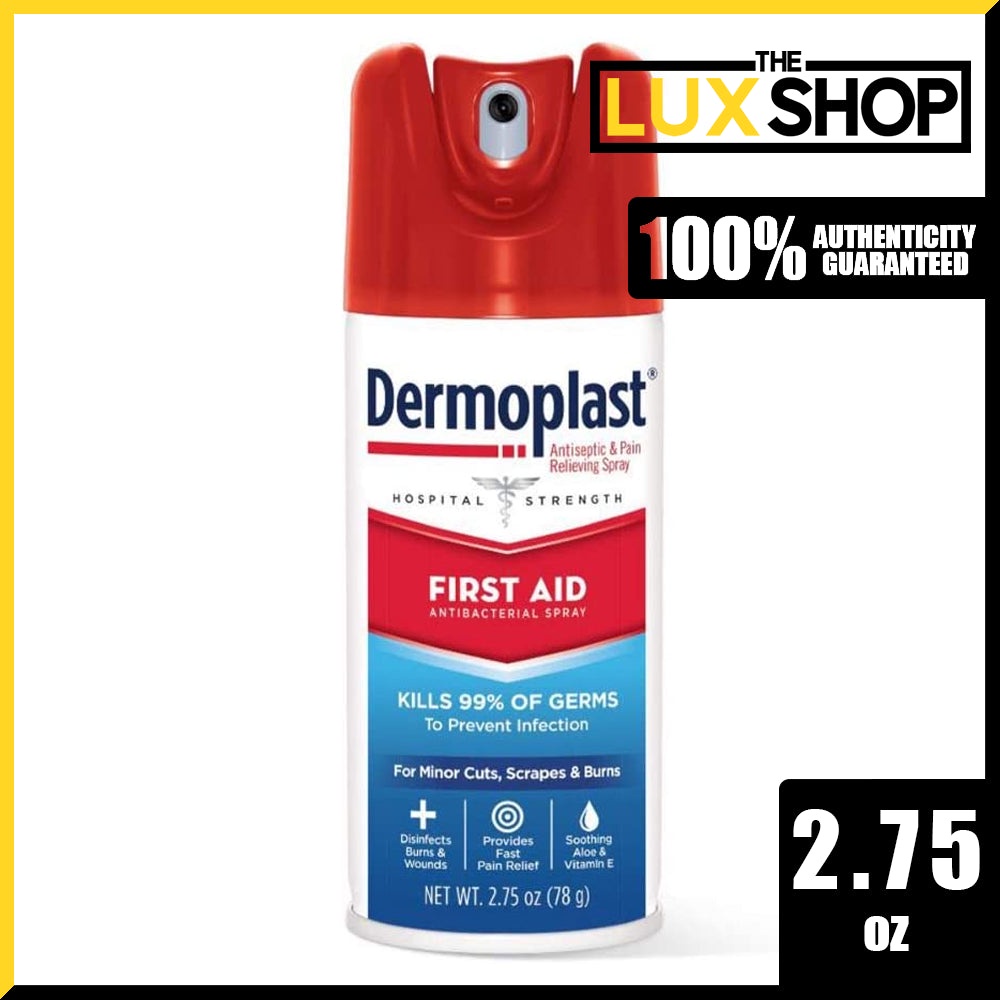 Dermoplast Hospital Strength First Aid Antibacterial Spray, 2.75oz (78g