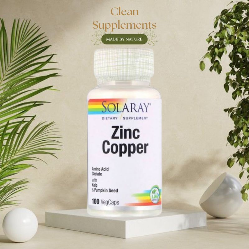 Solaray Zinc Copper Essential Minerals Antioxidants Healthy Immune