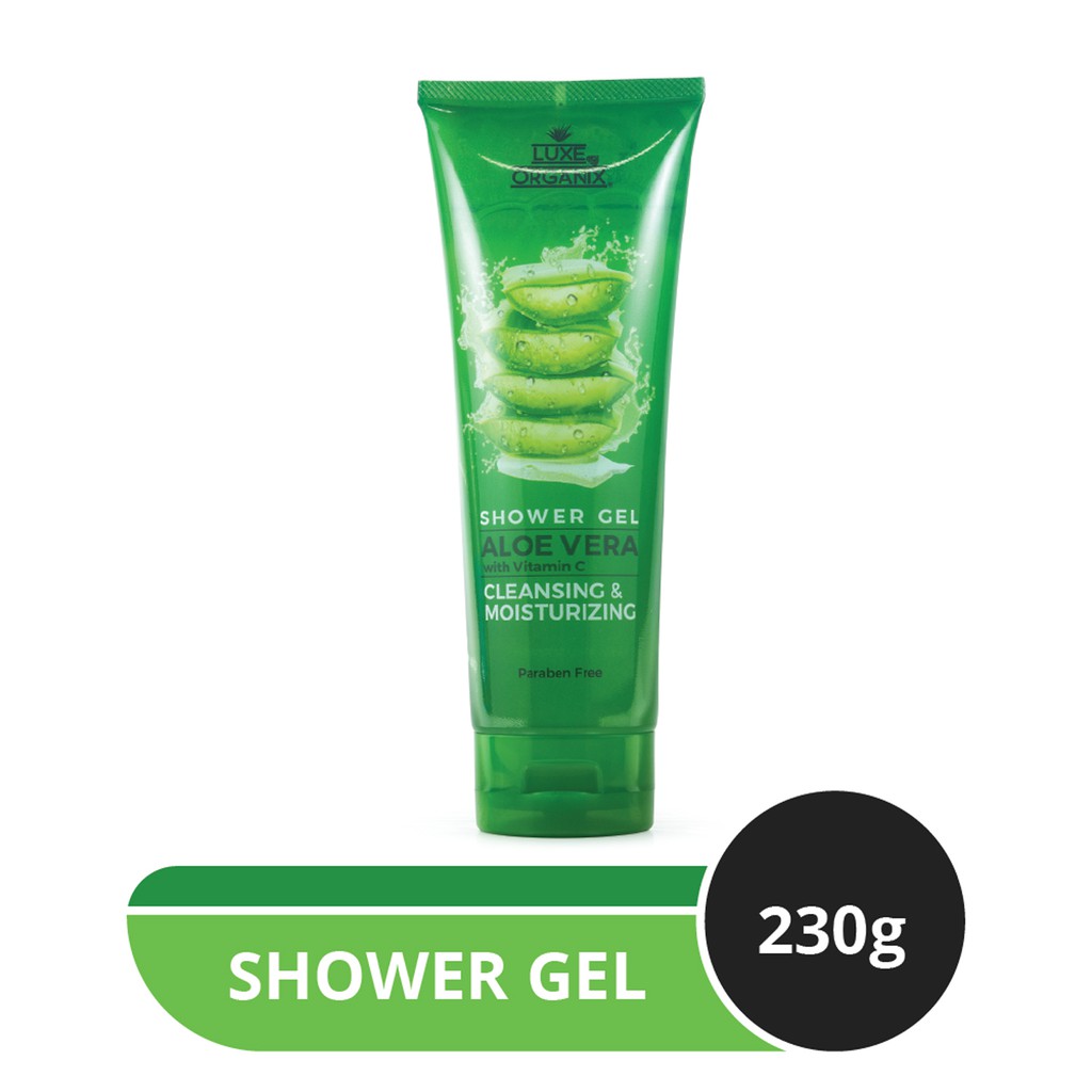 Luxe Organix Aloe Vera with Vitamin Cleansing & Moisturizing Shower Gel