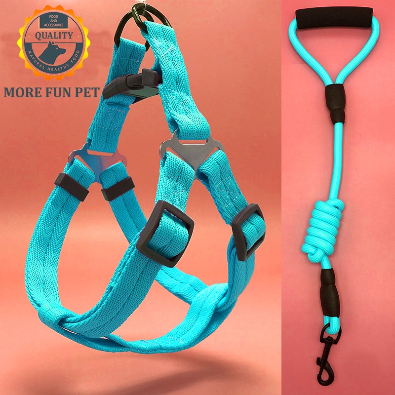 Pet Leash Dog Harness & Denim Leash for Small/Medium/Large Dogs Pet