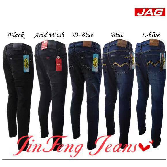 Best Selling Stretchable JAG Skinny Jeans For Men BLACK BLUE Shopee