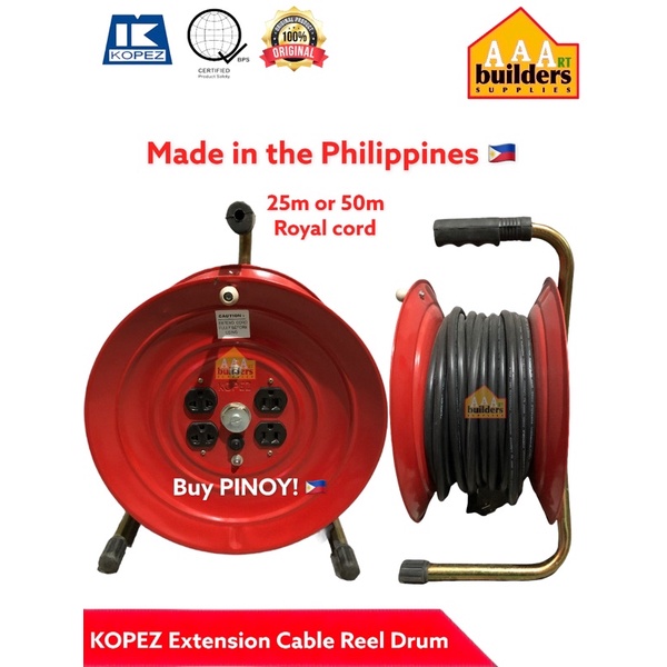 Kopez Extension Cable Reel Drum 25m or 50m Shopee Philippines
