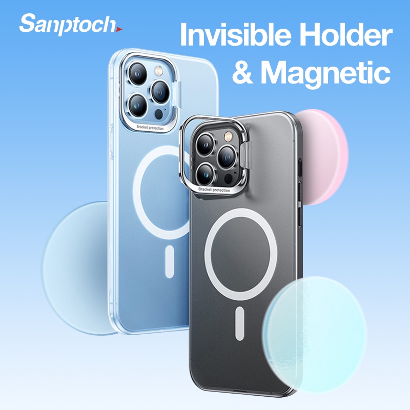 Sanptoch Invisible Holder Phone Case For 12 / 13 Pro Max