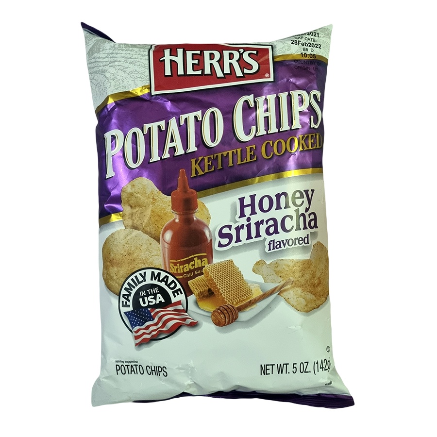 Herr's Kettle Cooked Potato Chips Honey Sriracha Flavor 142 grams (5 oz