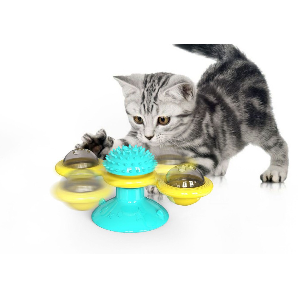 Pet Cats Toys Whirling Puzzle Training Turntable Supplies