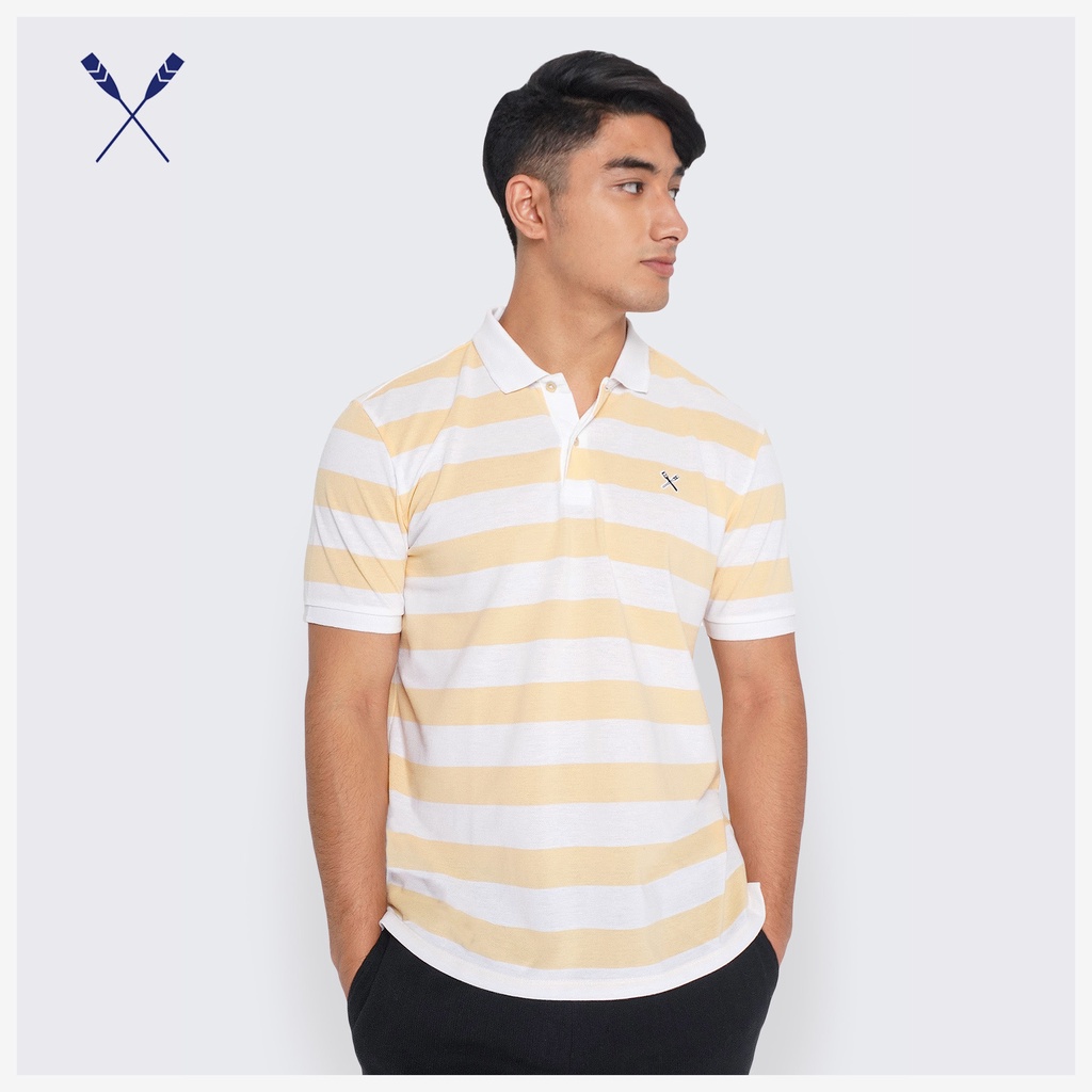 Regatta Polo Shirt In Stripes For Men (French Vanilla) Shopee Philippines