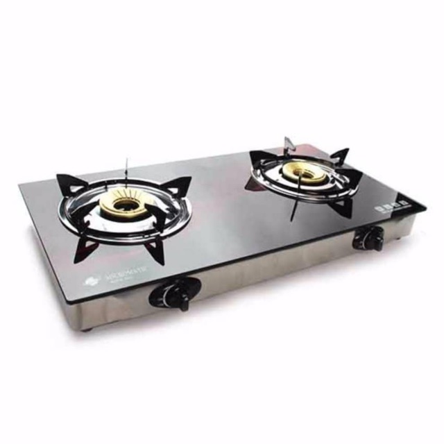 MICROMATIC Single/Double Burner Glass Top Gas Stove