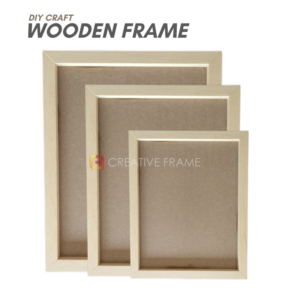 CREATIVE Frame DIY Wooden Frame/Clay Crafting Wooden Frame Board/Art