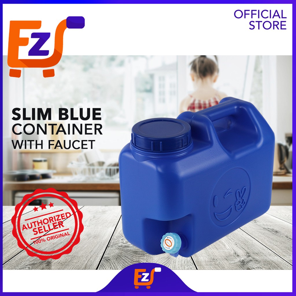 EZ DEAL Uniplus Slim Durable & Compact Plastic Blue Water Container