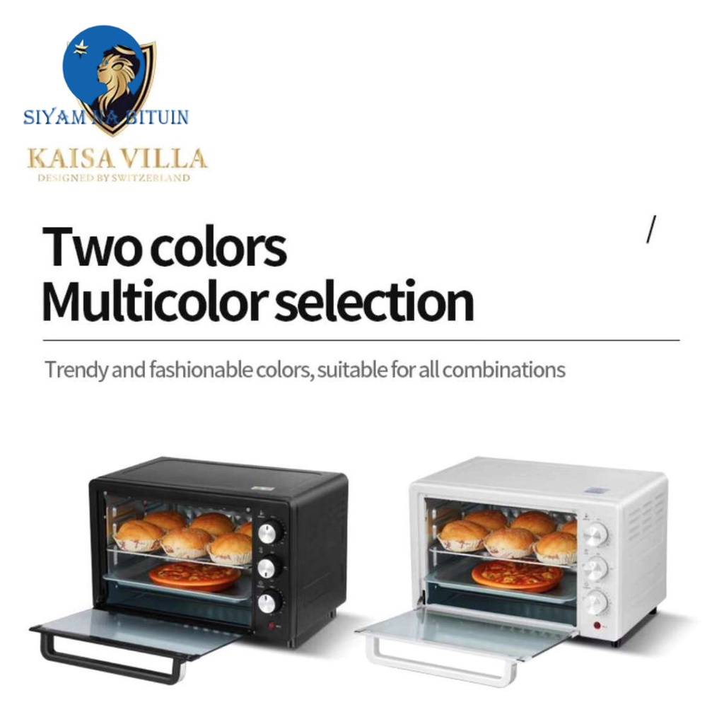 Kaisa Villa JD8039 White / JD8040 Black Oven Toaster Shopee Philippines