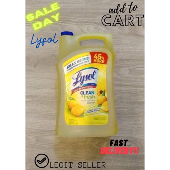 Lysol Disinfectant Multi surface cleaner Shopee Philippines