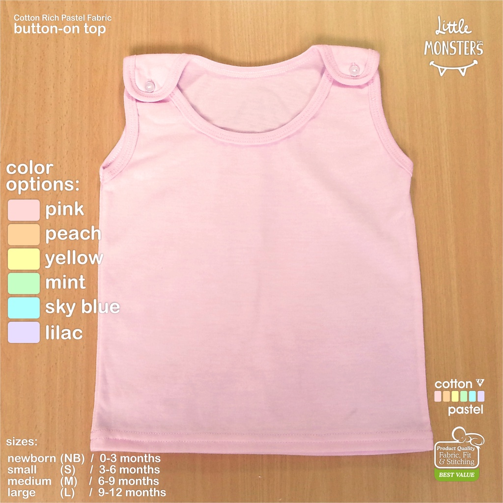 ButtonOn Top CottonRich Pastel / Export Quality Baby Clothes