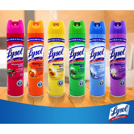 Lysol Disinfectant Spray All Scents 510g Shopee Philippines
