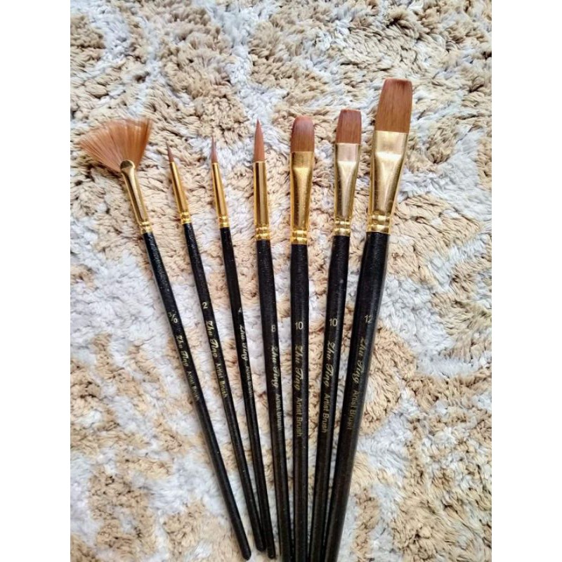 7pcs Paint Brush Set (Medium Sizes) Shopee Philippines