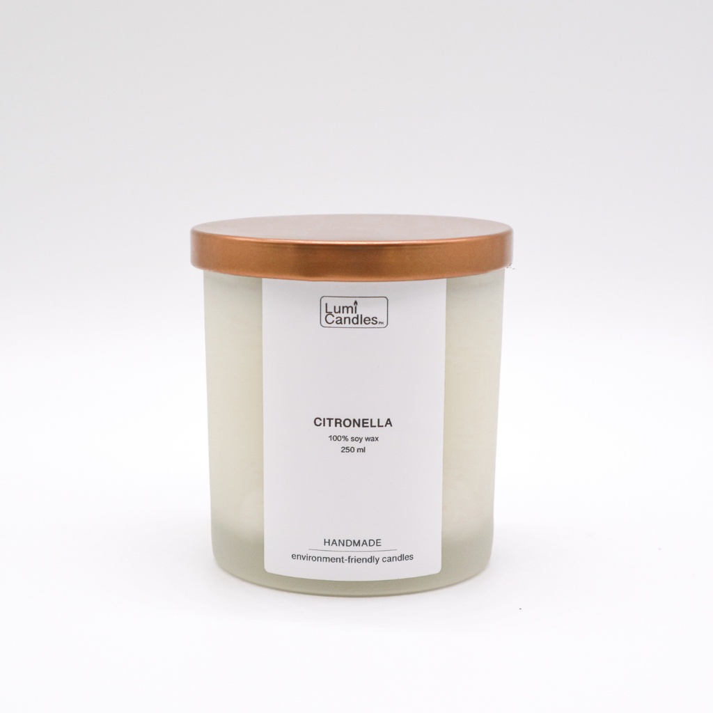 Lumi Candles Citronella Scent 250ml Scented Soy Candles Modern