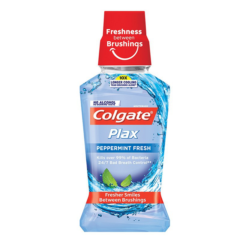 Colgate Plax Antibacterial Mouthwash Peppermint Fresh 60mL Shopee