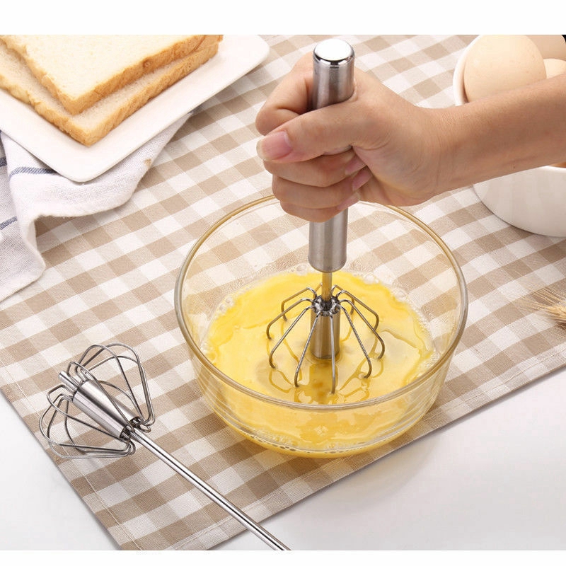 Hand Mixer Stainless Steel Coffee Whisk Stirrer Mixing Mixer Cake Blender Egg Beater Foamer