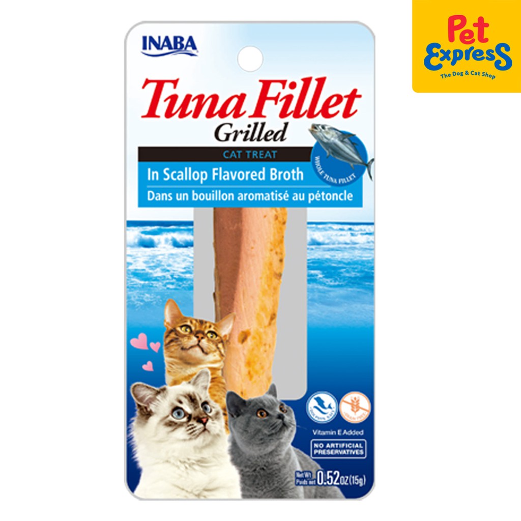 Inaba Grilled Tuna Fillet in Scallop Broth Cat Treats 15g (USA502A