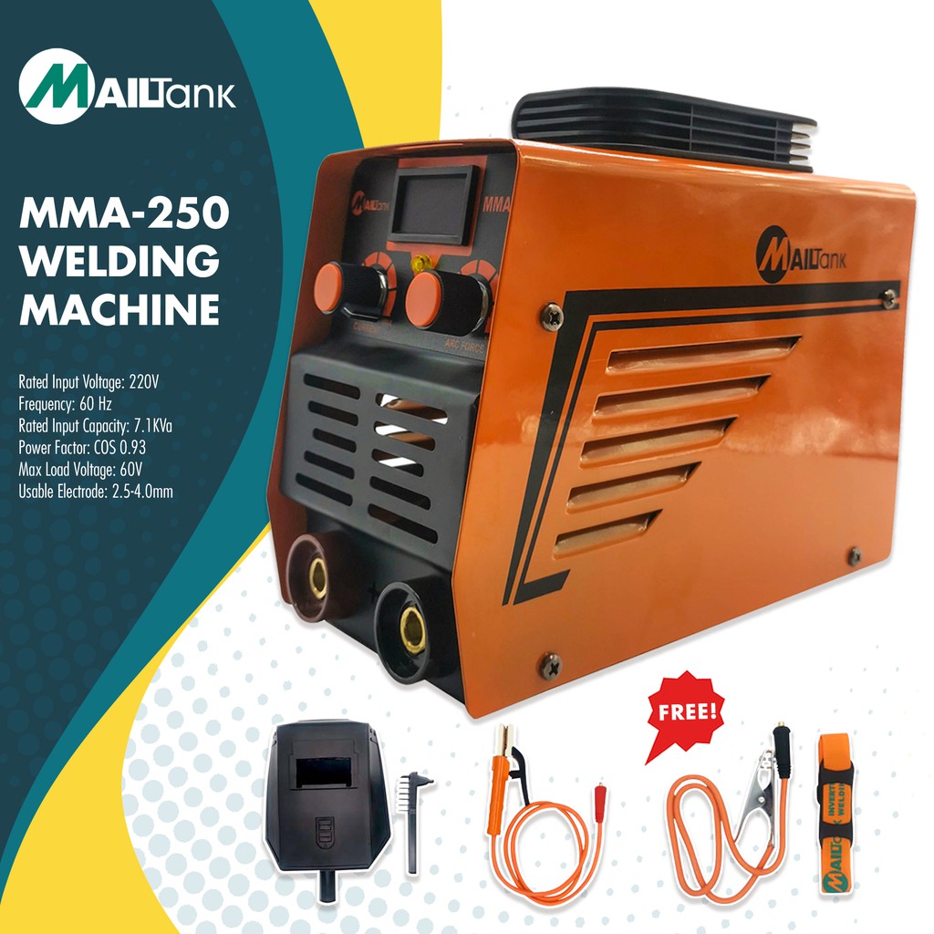 MAILTANK (SH89) MMA250 IGBT Portable Inverter Welding Machine Shopee