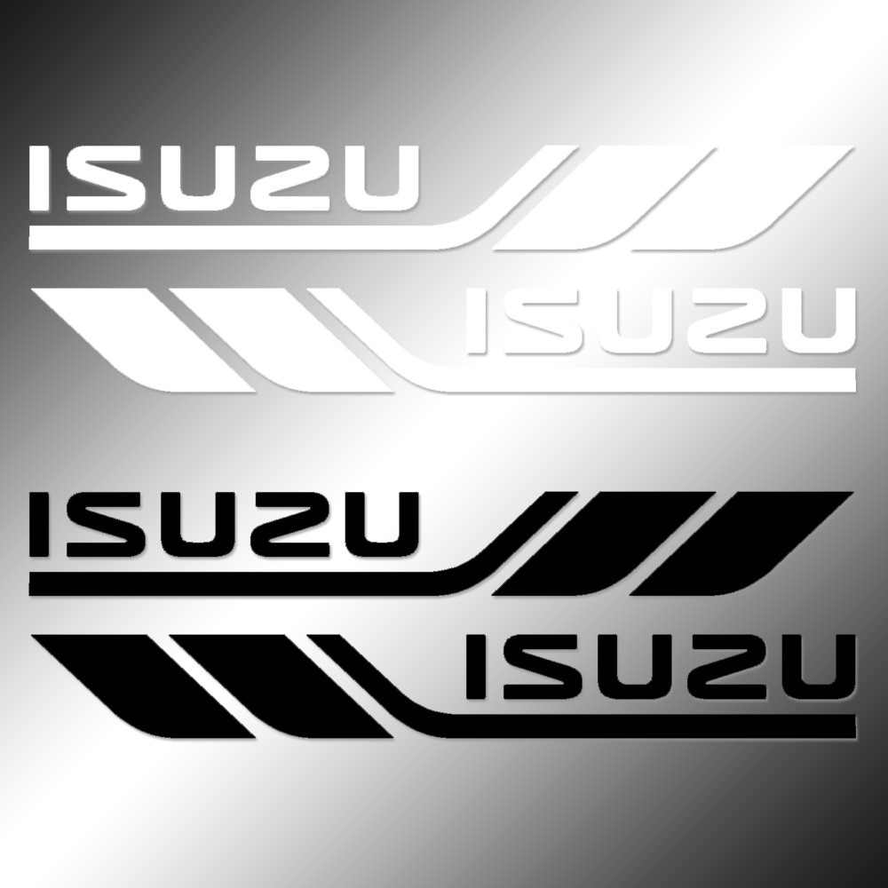 Stickers 2x Isuzu Racing Decals Stripes Vinyl Weather Proof Shopee Philippines
