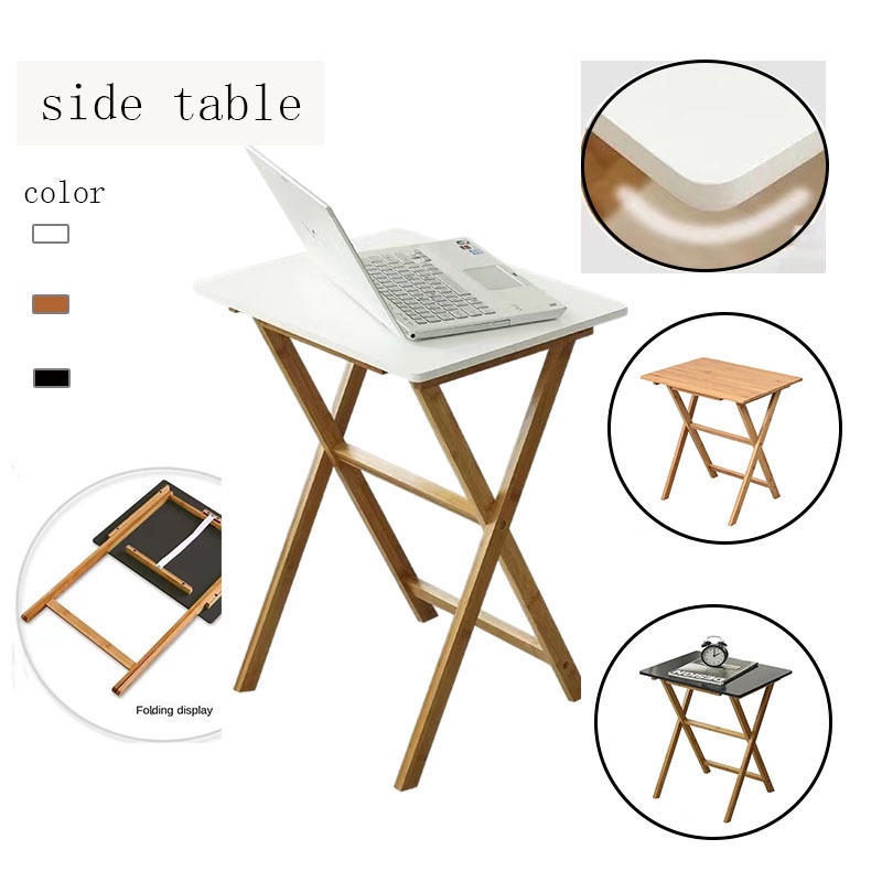 Wood Foldable Table Portable Modern Table Simple Home Folding Small