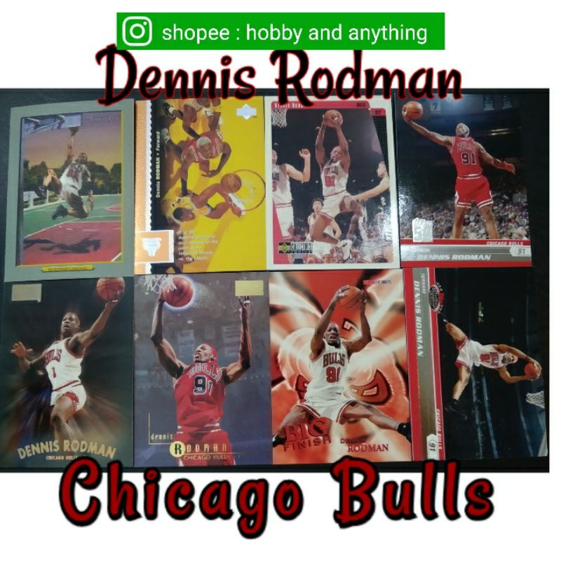 NBA Cards Chicago Bulls DENNIS RODMAN cards Shopee Philippines