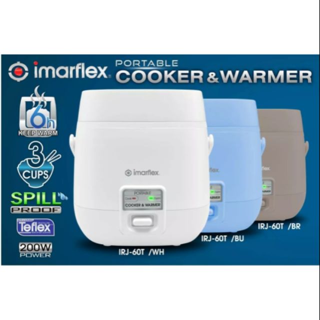 Imarflex Portable cooker & Warmer .6L IRJ60T Shopee Philippines