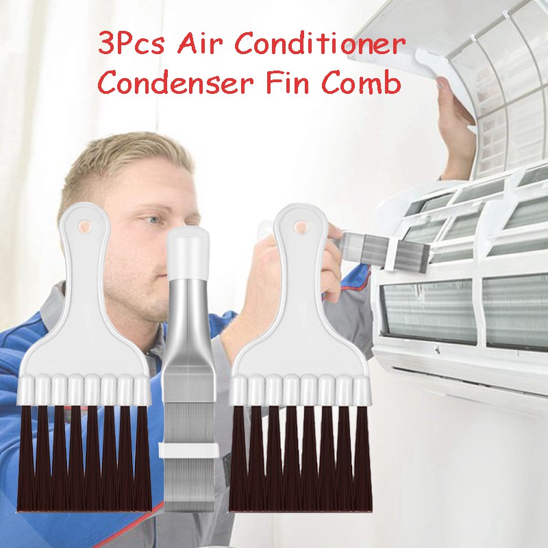 3 Pieces Condenser Comb, Air Conditioner Cleaner Refrigerator Coil