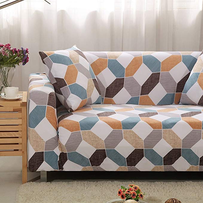 *Free Pillow Case & Foam Sticks* 1/2/3/4 Seater Sofa Cover Couch Cover