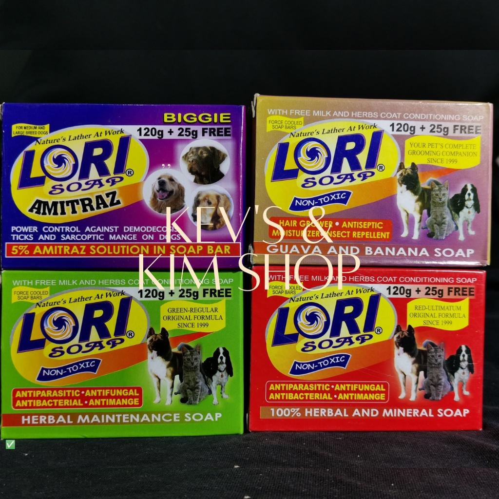 LORI Dog Soap All Variants 120g + FREE 25g with Conditioner Shopee