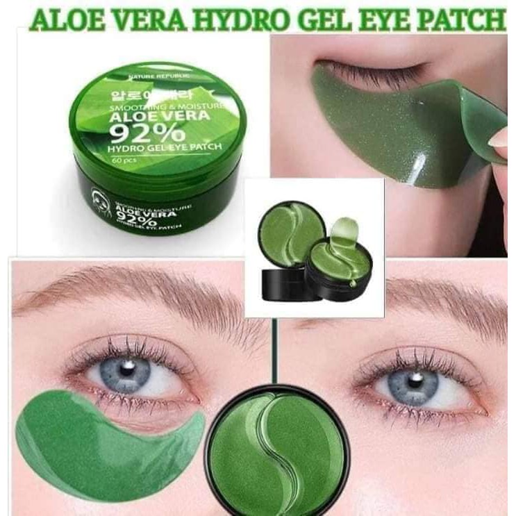 SMOOTHING ALOE VERA WITH COLLAGEN HYDROGEL EYE PATCH 60 SHETS Shopee Philippines