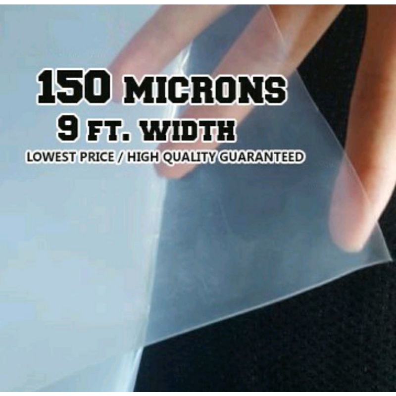 Uv plastic 150 microns 1 roll(50meters x 9 feet) Shopee Philippines