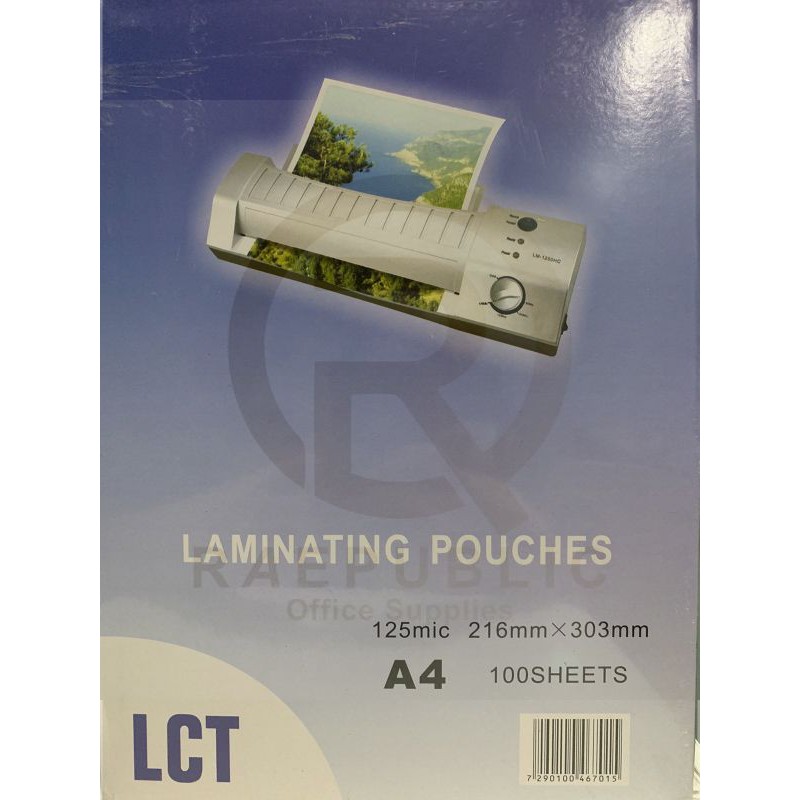 LCT Laminating Film 125 microns A4 Size / 250 microns A4 Size (100