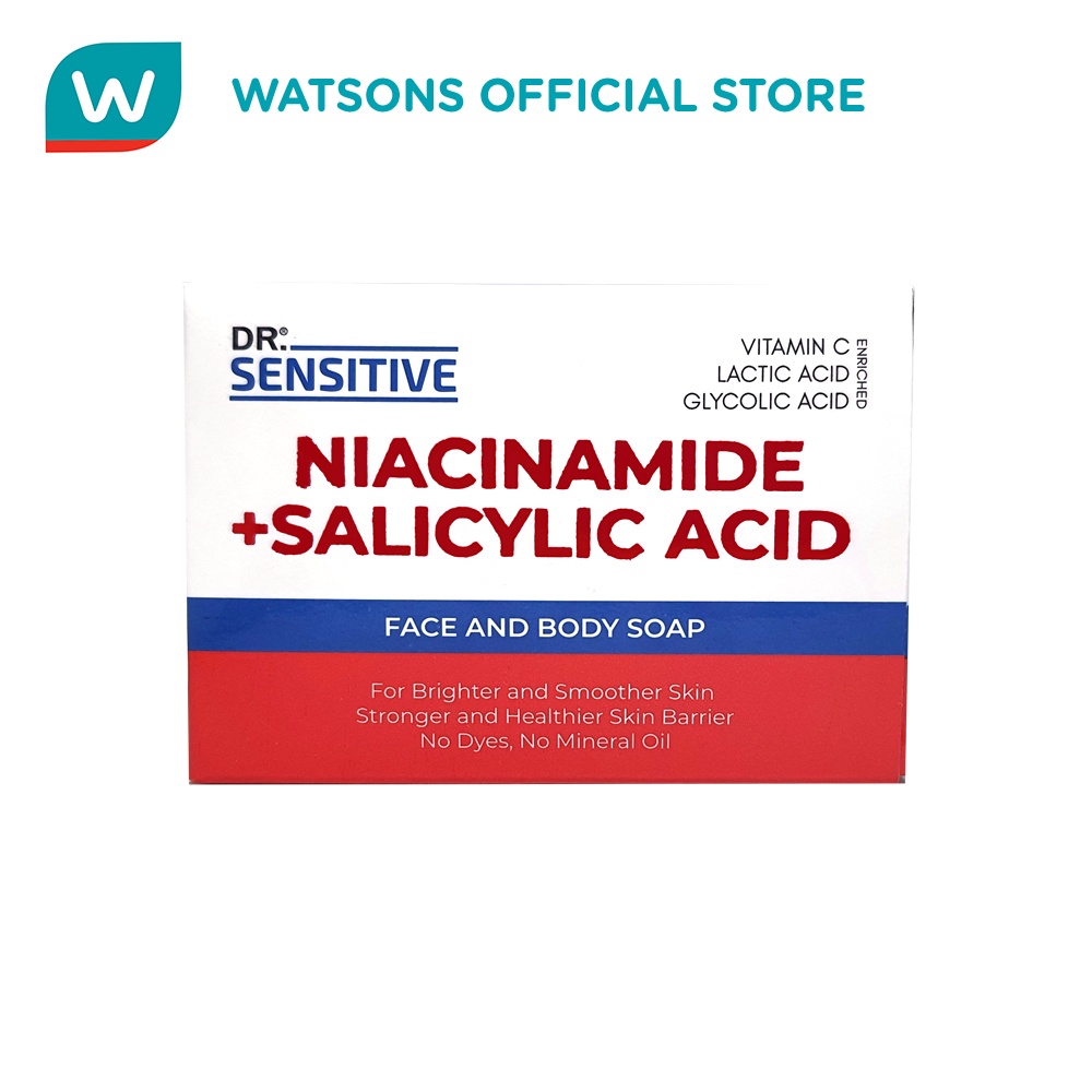 DR. SENSITIVE Niacinamide & Salicylic Acid Face and Body Soap 120g