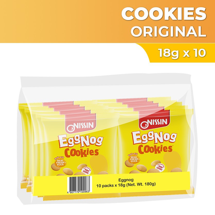 Nissin Eggnog Cookies 18gx10 Shopee Philippines