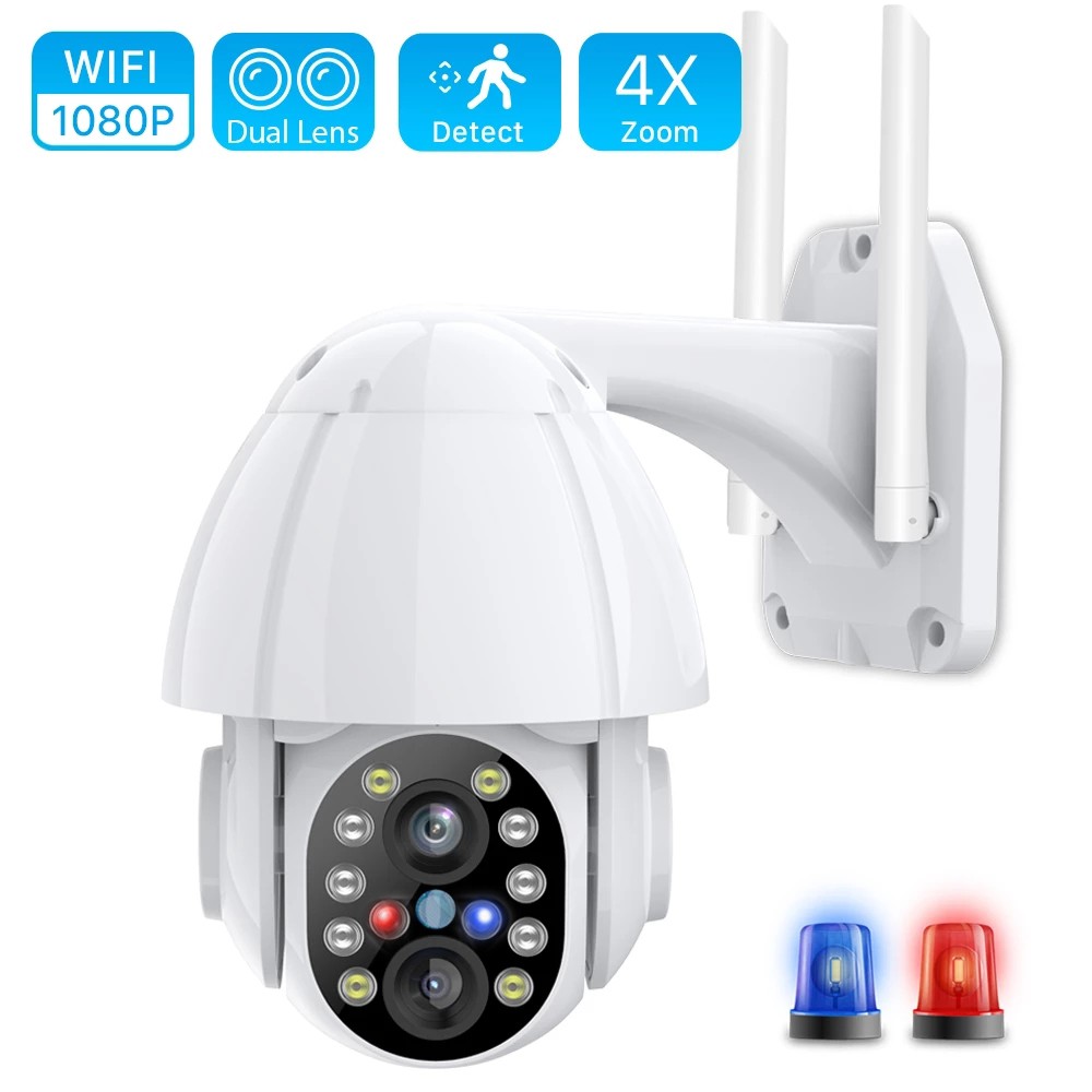 ANBIUX Outdoor Waterproof CCTV Home Security IP Camera 2MP 4X Zoom