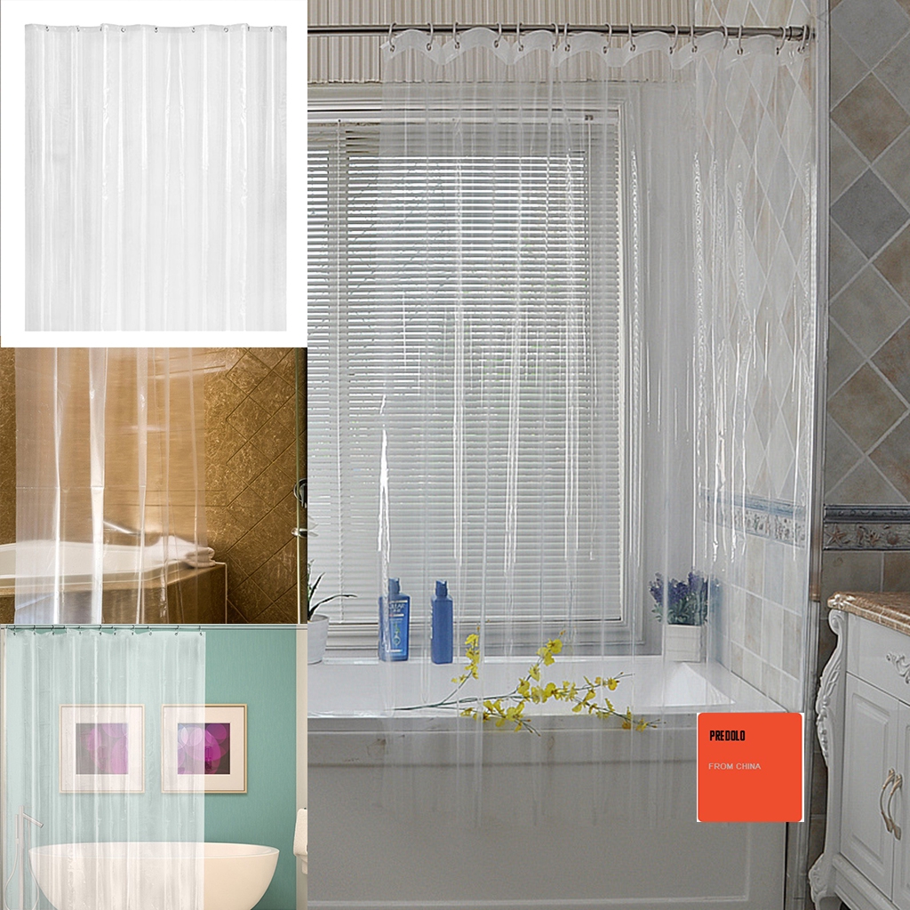 2020NEW Mildew Resistant AntiBacterial PEVA Clear Shower Curtain Liner