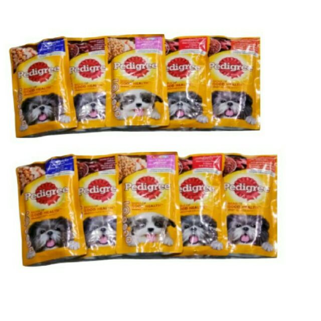 Pedigree Pouch Set of 12pcs Dog Wet Food 130g Shopee Philippines