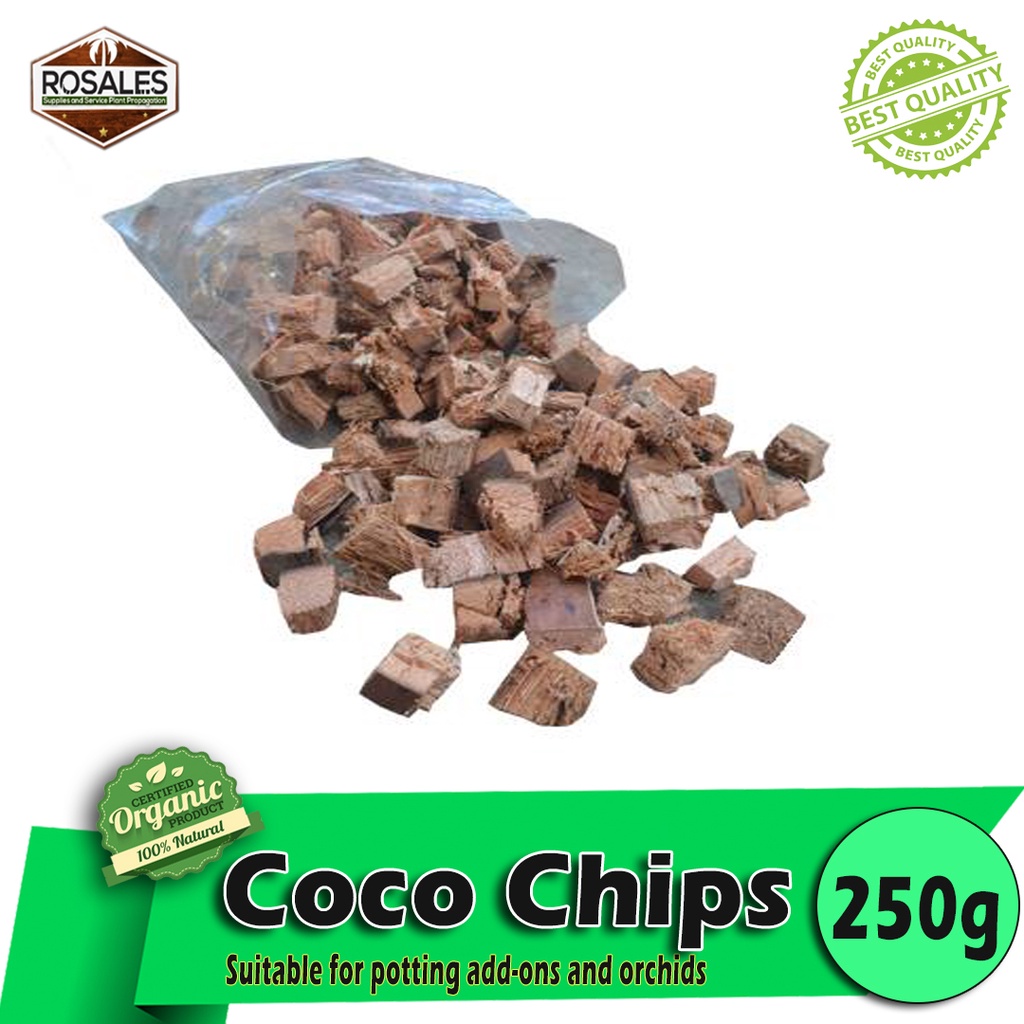 250g Coco Chips For Orchids For Bromillads Coconut Husk Chop