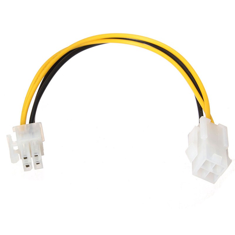 20CM 12V 4 Pin Male to 4 Pin P4 Female Power Supply Extension Cable